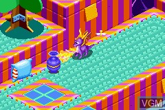 In-game screen of the game Spyro - Attack of the Rhynocs on Nintendo GameBoy Advance
