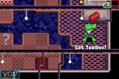 In-game screen of the game Frogger's Journey - The Forgotten Relic on Nintendo GameBoy Advance