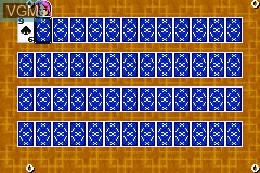 In-game screen of the game Simple 2960 Tomodachi Series Vol. 4 - The Trump - Minna de Asoberu 12 Shurui no Trump Game on Nintendo GameBoy Advance