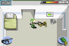 In-game screen of the game Army Men Advance on Nintendo GameBoy Advance