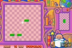 In-game screen of the game Denki Blocks! on Nintendo GameBoy Advance