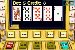In-game screen of the game Golden Nugget Casino on Nintendo GameBoy Advance