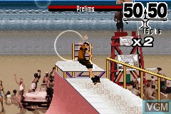 In-game screen of the game ESPN X-Games Skateboarding on Nintendo GameBoy Advance