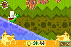 In-game screen of the game Yoshi no Banyuu Inryoku on Nintendo GameBoy Advance