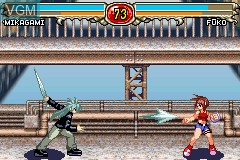 In-game screen of the game Recca no Honoo - Flame of Recca on Nintendo GameBoy Advance