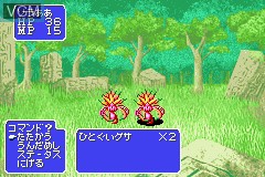 In-game screen of the game Magical Houshin on Nintendo GameBoy Advance