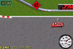 In-game screen of the game NASCAR Heat 2002 on Nintendo GameBoy Advance