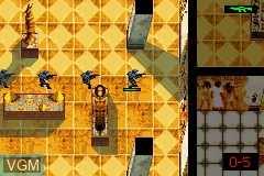 In-game screen of the game Tom Clancy's Rainbow Six - Rogue Spear on Nintendo GameBoy Advance