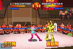 In-game screen of the game Ready 2 Rumble Boxing - Round 2 on Nintendo GameBoy Advance