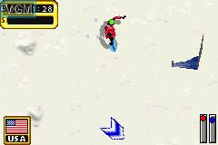 In-game screen of the game Salt Lake 2002 on Nintendo GameBoy Advance