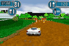 In-game screen of the game Spy Hunter on Nintendo GameBoy Advance
