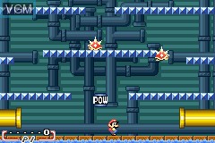 In-game screen of the game Super Mario Advance 2 on Nintendo GameBoy Advance