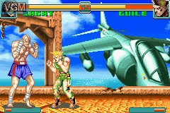 In-game screen of the game Super Street Fighter II Turbo - Revival on Nintendo GameBoy Advance
