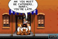 In-game screen of the game Three Stooges, The on Nintendo GameBoy Advance