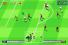 In-game screen of the game Wi-El - World Soccer Winning Eleven on Nintendo GameBoy Advance