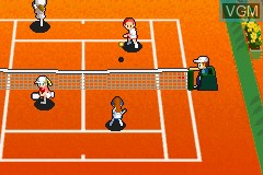 In-game screen of the game Pro Tennis WTA Tour on Nintendo GameBoy Advance