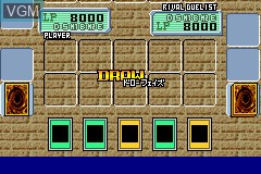 In-game screen of the game Yu-Gi-Oh! Duel Monsters 6 Expert 2 on Nintendo GameBoy Advance