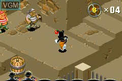 In-game screen of the game Animaniacs - Lights, Camera, Action! on Nintendo GameBoy Advance