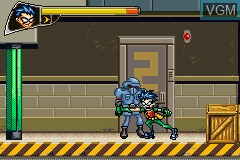 In-game screen of the game Teen Titans 2 on Nintendo GameBoy Advance