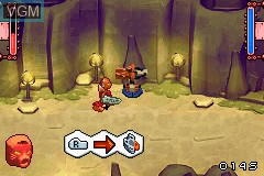 In-game screen of the game Bionicle Heroes on Nintendo GameBoy Advance
