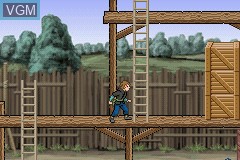 In-game screen of the game Wilden Fussball-Kerle, Die - Gefahr im Wilde Kerle Land on Nintendo GameBoy Advance