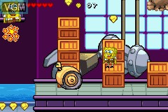 In-game screen of the game Nicktoons - Attack of the Toybots on Nintendo GameBoy Advance