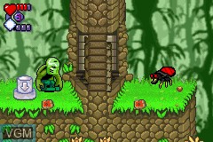 In-game screen of the game Bionicle - Matoran Adventures on Nintendo GameBoy Advance
