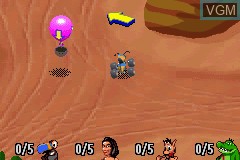 In-game screen of the game Hugo Bukkazoom! on Nintendo GameBoy Advance
