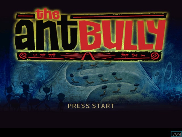 Title screen of the game Ant Bully, The on Nintendo GameCube
