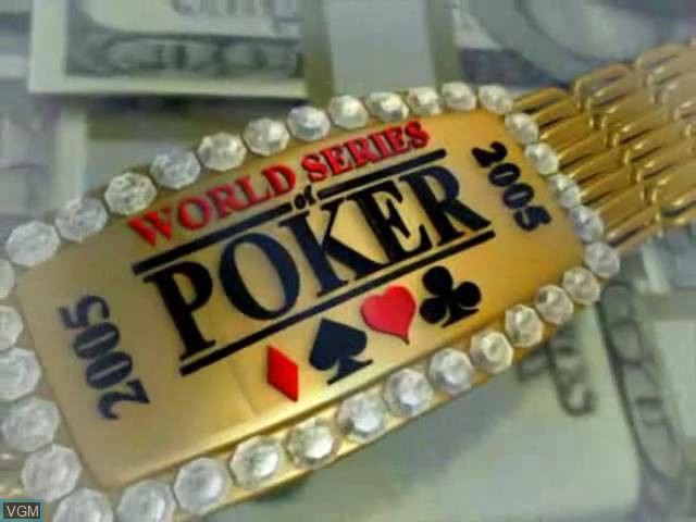 Title screen of the game World Series of Poker on Nintendo GameCube