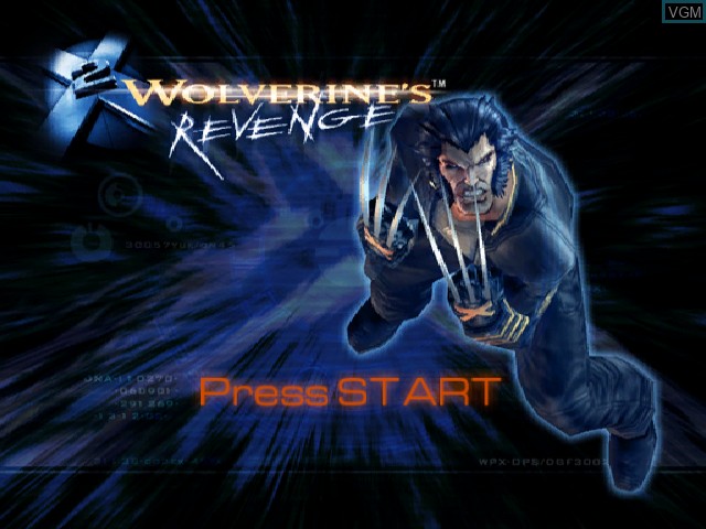 Title screen of the game X-Men 2 - Wolverine's Revenge on Nintendo GameCube