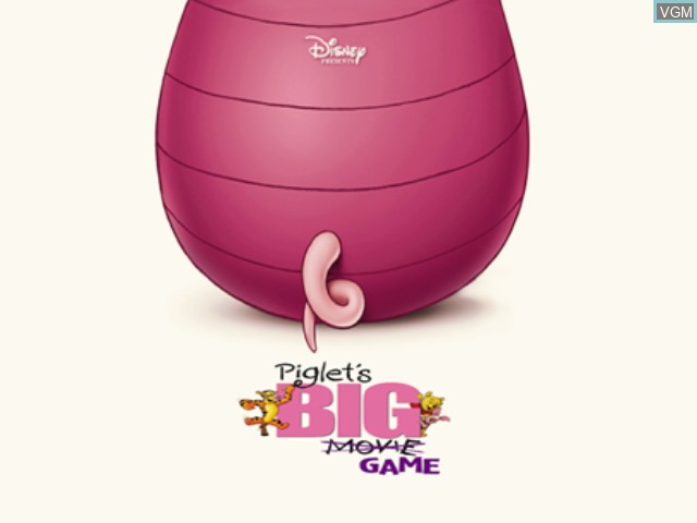 Title screen of the game Piglet's Big Game on Nintendo GameCube