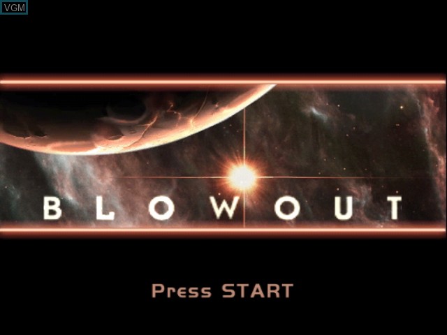 Title screen of the game BlowOut on Nintendo GameCube