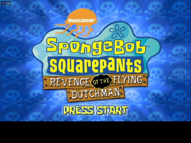 Title screen of the game SpongeBob Squarepants - Revenge of the Flying Dutchman on Nintendo GameCube