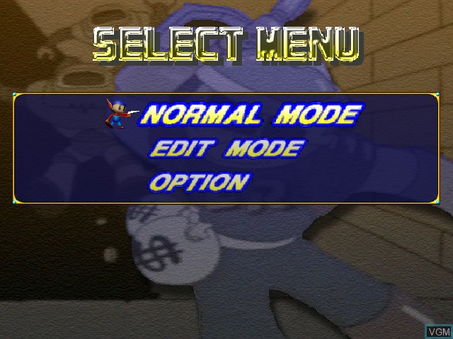 Menu screen of the game Hudson Selection Vol. 1 - Cubic Lode Runner on Nintendo GameCube