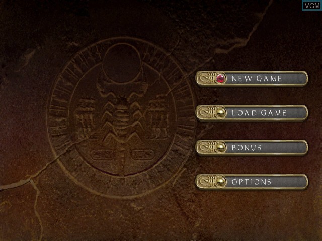 Menu screen of the game Scorpion King, The - Rise of the Akkadian on Nintendo GameCube