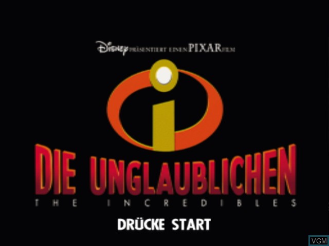Menu screen of the game 2 Games in 1 - Die Unglaublichen + Findet Nemo on Nintendo GameCube