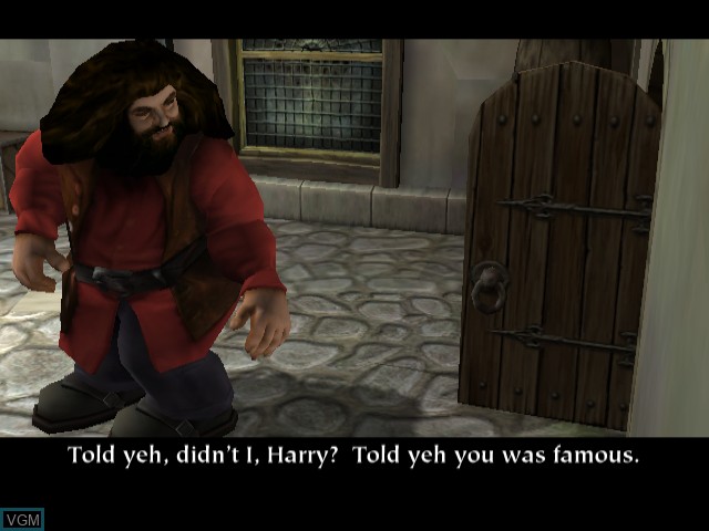 Menu screen of the game Harry Potter and the Philosopher's Stone on Nintendo GameCube