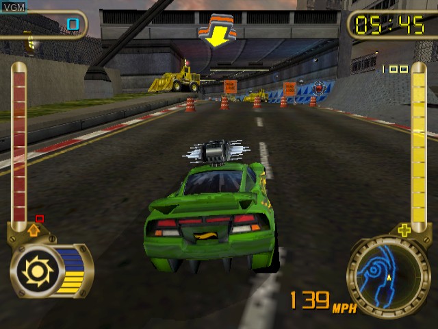 In-game screen of the game Hot Wheels - Velocity X on Nintendo GameCube
