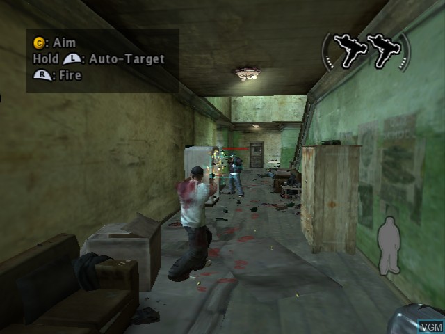 In-game screen of the game True Crime - New York City on Nintendo GameCube