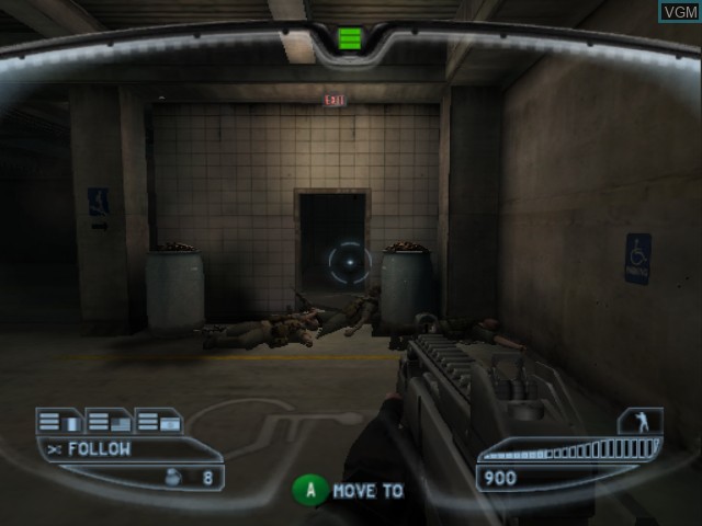 In-game screen of the game Tom Clancy's Rainbow Six - Lockdown on Nintendo GameCube