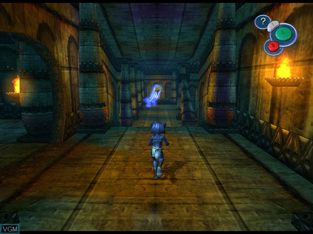 In-game screen of the game Star Fox Adventures on Nintendo GameCube