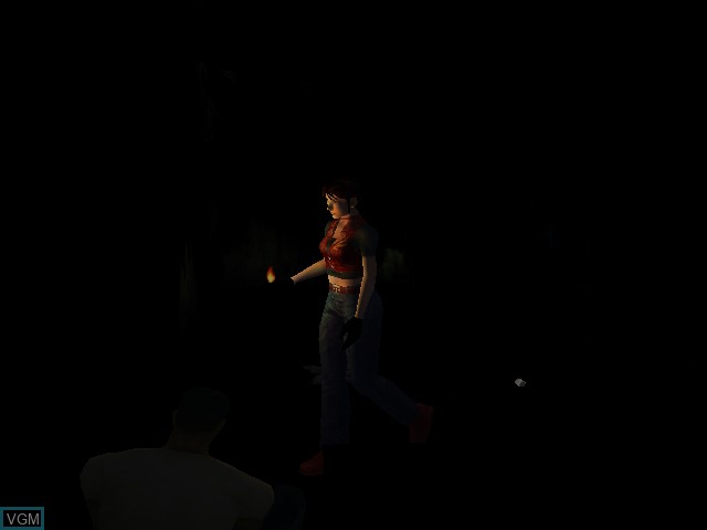 In-game screen of the game Resident Evil Code - Veronica X on Nintendo GameCube