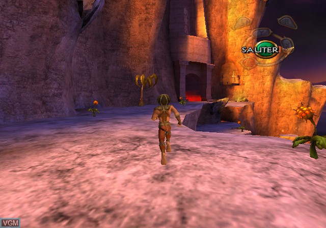 In-game screen of the game Sphinx and the Cursed Mummy on Nintendo GameCube