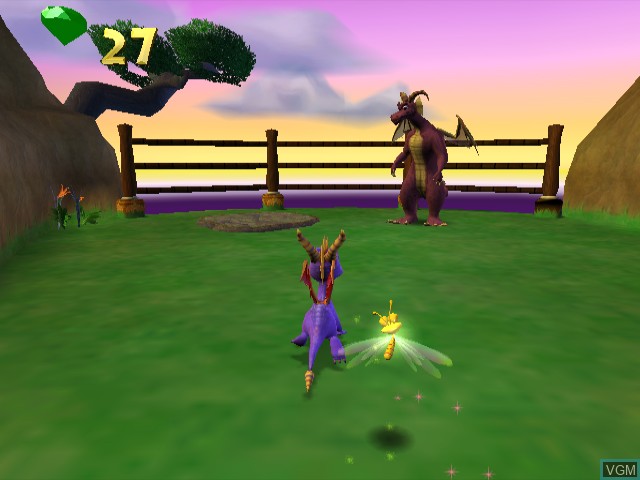 In-game screen of the game Spyro - Enter the Dragonfly on Nintendo GameCube