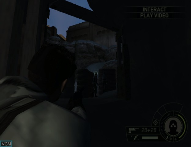 In-game screen of the game Tom Clancy's Splinter Cell - Double Agent on Nintendo GameCube