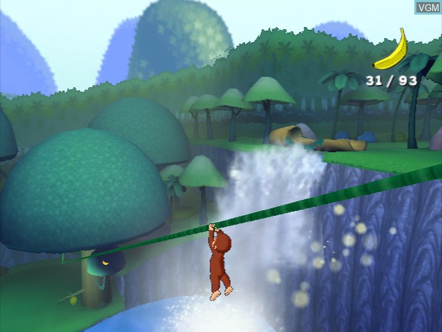 In-game screen of the game Curious George on Nintendo GameCube