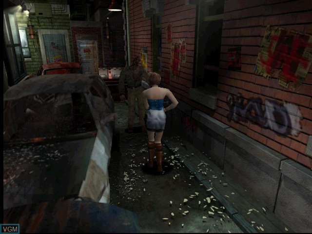 In-game screen of the game Resident Evil 3 - Nemesis on Nintendo GameCube