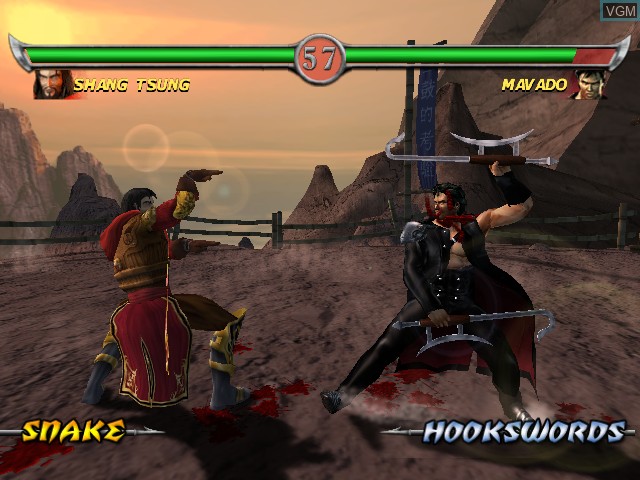 In-game screen of the game Mortal Kombat - Deadly Alliance on Nintendo GameCube