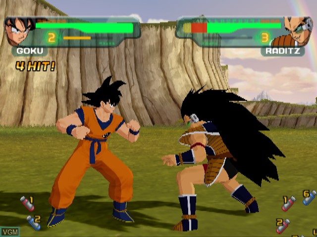 In-game screen of the game Dragon Ball Z - Budokai on Nintendo GameCube